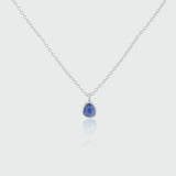 Hampton Sapphire & Sterling Silver Necklace-Auree Jewellery