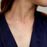 Hampton Moissanite & Sterling Silver Necklace-Auree Jewellery