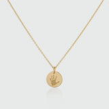 Bellevue 9ct Gold Handprint Pendant-Auree Jewellery