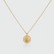 Bellevue 9ct Gold Handprint Pendant-Auree Jewellery
