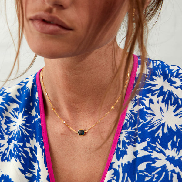 Iseo London Topaz & Gold Vermeil Necklace-Auree Jewellery