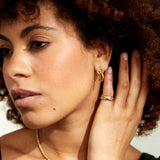 Kelso Large Chunky Gold Vermeil Earrings-Auree Jewellery