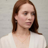 Lulea Moonstone & Gold Vermeil Pendant Necklace-Auree Jewellery