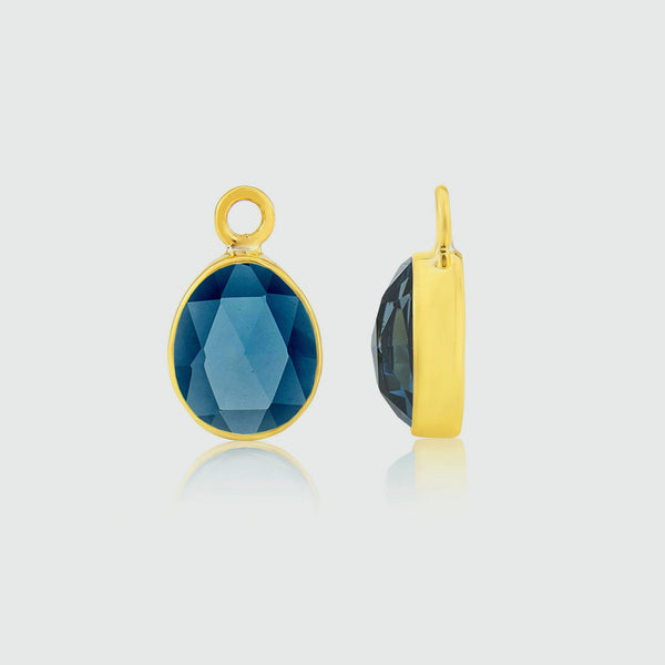 Manhattan Gold & London Topaz Interchangeable Gemstone Drops-Auree Jewellery