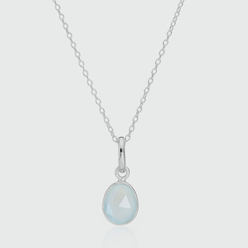 Manhattan Silver & Rose Quartz Interchangeable Gemstone Drops-Auree Jewellery