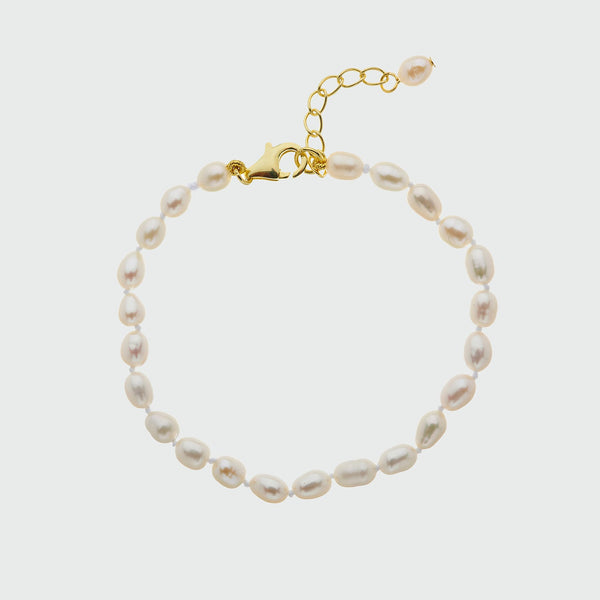 Gloucester Mini Pearl & Gold Vermeil Bracelet-Auree Jewellery