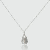 Moka Sterling Silver Cowrie Shell Pendant-Auree Jewellery