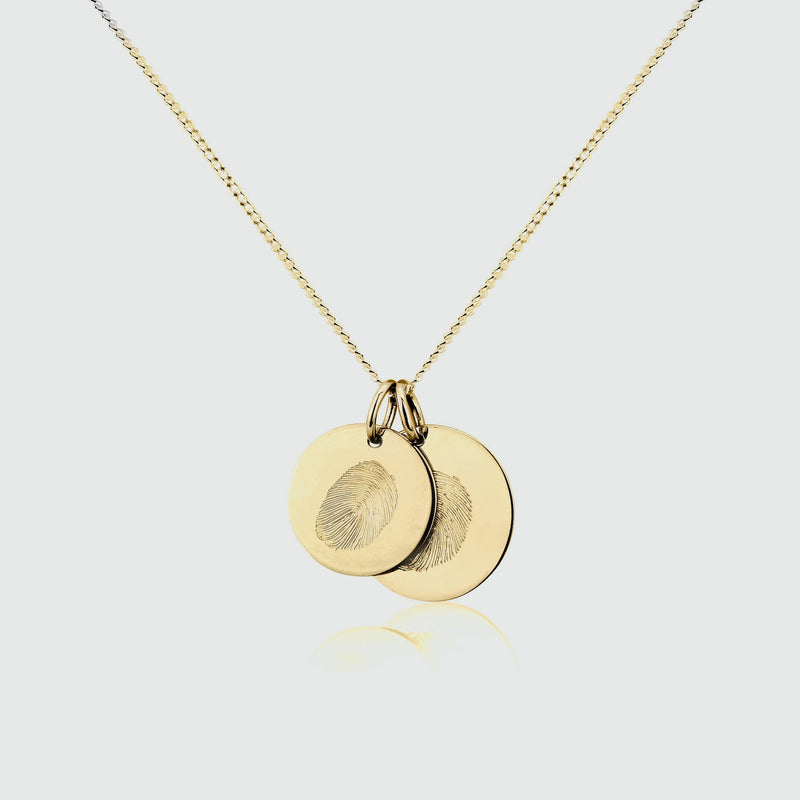 Northcote 9ct Gold Fingerprint Pendant-Auree Jewellery