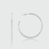 Olivera Sterling Silver Large Hoop Earrings-Auree Jewellery