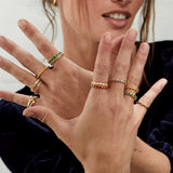 Ortigia Moissanite Gold Vermeil Ring-Auree Jewellery