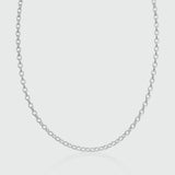 Shalcomb Sterling Silver Belcher Link Necklace-Auree Jewellery