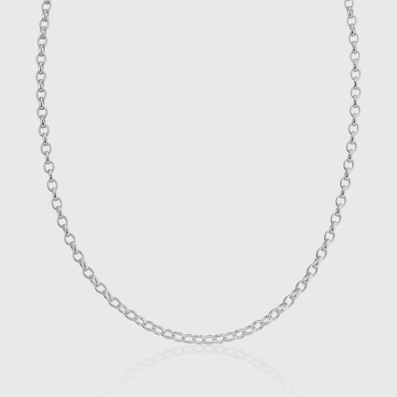 Shalcomb Sterling Silver Belcher Link Necklace