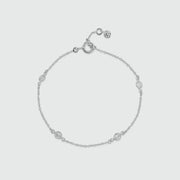 Sofia Sterling Silver & Cubic Zirconia Bracelet-Auree Jewellery