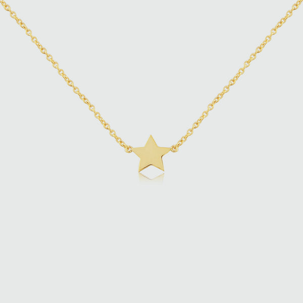 Soho Yellow Gold Vermeil Star Necklace-Auree Jewellery