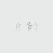 Soho Sterling Silver Mini Star Stud Earrings-Auree Jewellery
