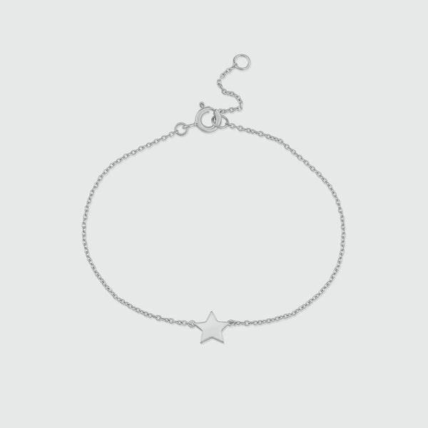 Soho Sterling Silver Star Bracelet-Auree Jewellery