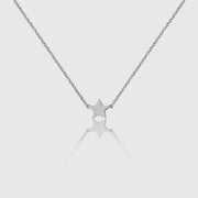 Soho Sterling Silver Star Necklace-Auree Jewellery