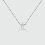Soho Sterling Silver Star Necklace-Auree Jewellery