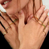 Ortigia Labradorite Gold Vermeil Ring-Auree Jewellery