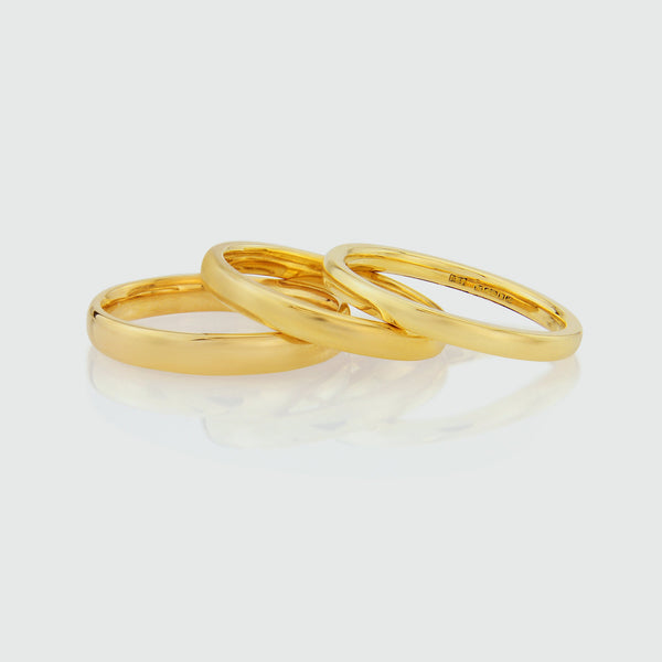 Walpole Solid Gold Wedding Ring-Auree Jewellery