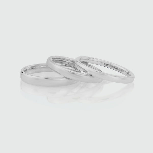 Walpole White Gold Wedding Ring-Auree Jewellery
