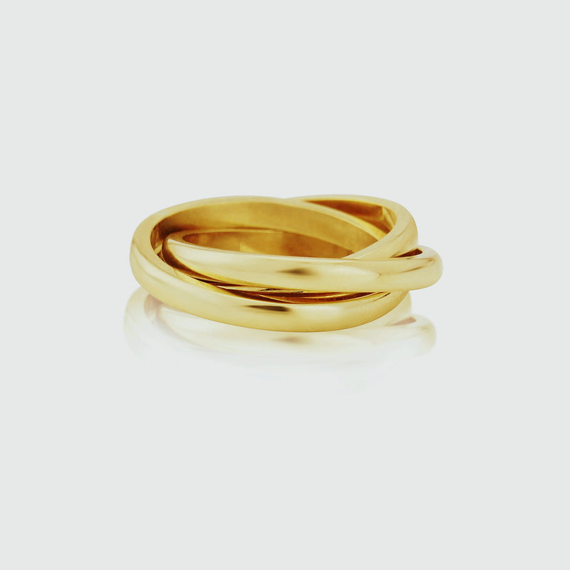 Walton Yellow Gold Russian Wedding Ring 2mm-Auree Jewellery