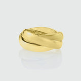 Walton Yellow Gold Russian Wedding Ring 4mm-Auree Jewellery