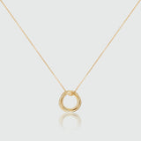 Knightsbridge Yellow Gold Vermeil Russian Wedding Ring Necklace-Auree Jewellery