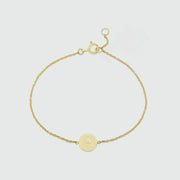 Westwick Yellow Gold Vermeil Disc Bracelet-Auree Jewellery