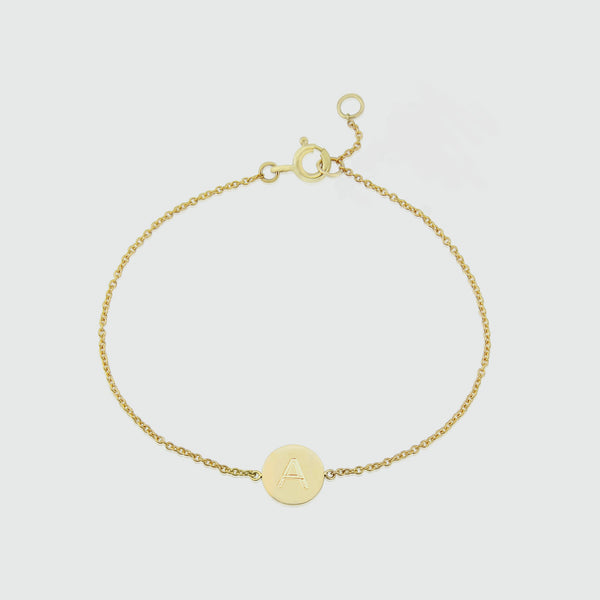 Westwick Yellow Gold Vermeil Disc Bracelet-Auree Jewellery