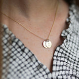 Pre-Engraved 9ct Gold Disc Pendants (No Chain)-Auree Jewellery