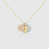 Pre-Engraved 9ct Gold Disc Pendants (No Chain)-Auree Jewellery