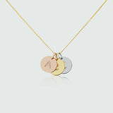 Pre-Engraved 9ct Gold Disc Pendants (No Chain)-Auree Jewellery