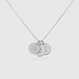 Westbourne 9ct White Gold Disc Trio Necklace