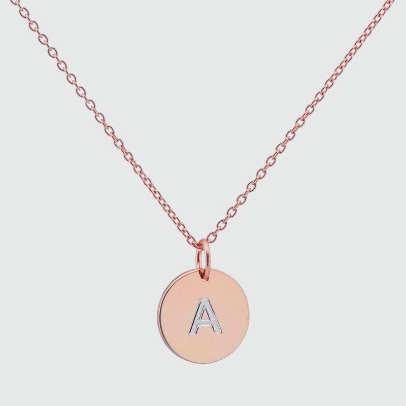Westbourne 9ct Gold Disc Pendant (No Chain)-Auree Jewellery