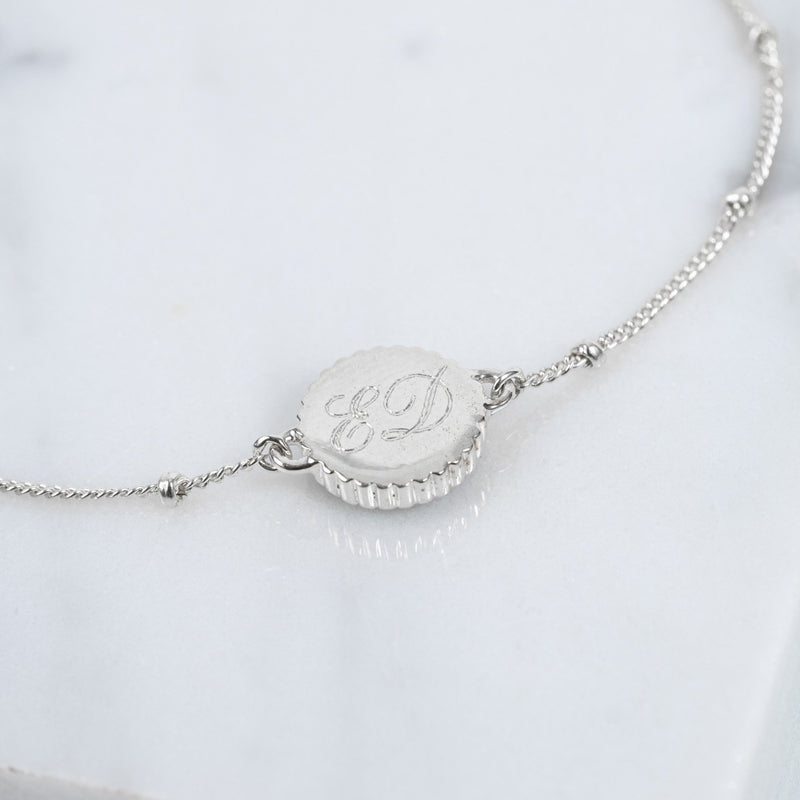 Barcelona Silver May Chrysoprase Birthstone Bracelet-Auree Jewellery