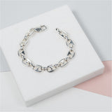 Maddox Sterling Silver Marina Link Bracelet-Auree Jewellery