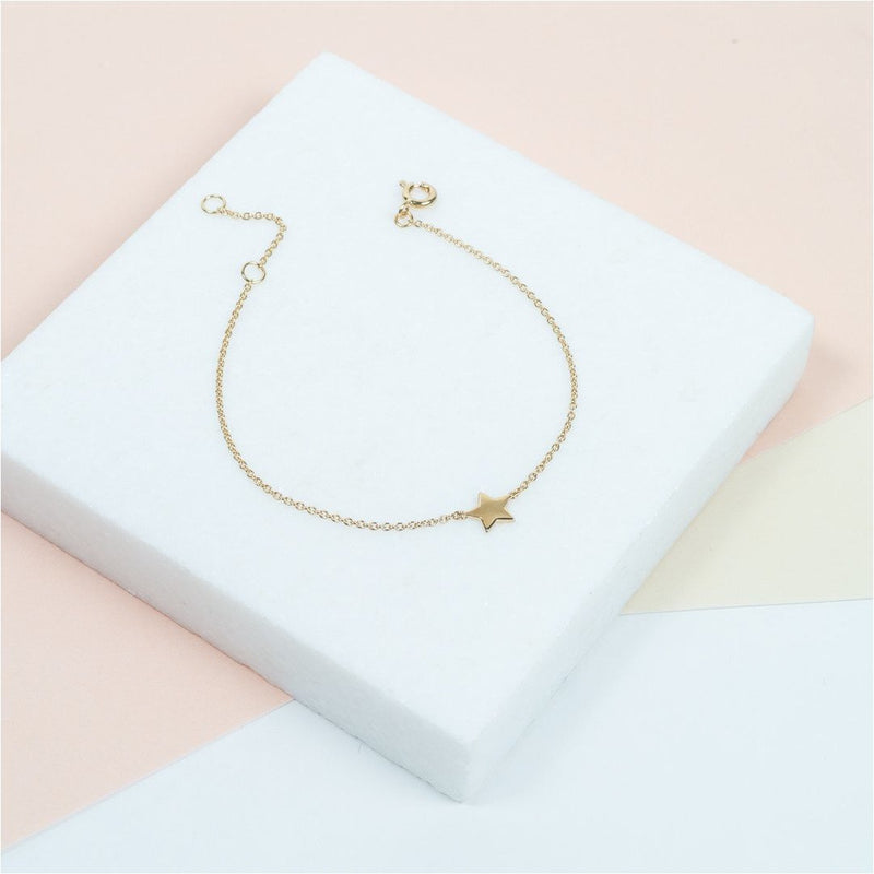 Soho Yellow Gold Star Bracelet-Auree Jewellery