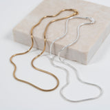 Haymarket Sterling Silver Snake Chain-Auree Jewellery