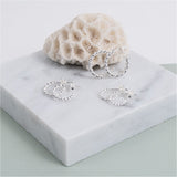 Alhambra Micro Twisted Sterling Silver Hoop Earrings-Auree Jewellery