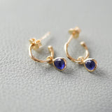 Hampton Sapphire & Gold Vermeil Interchangeable Gemstone Drops-Auree Jewellery