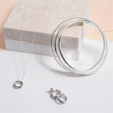Knightsbridge Mini Sterling Sterling Triple Hoop Earrings-Auree Jewellery