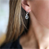Manhattan Silver Hoop Earrings with Interchangeable Drops
