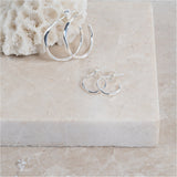 Ronda Mini Piccolo Polished Sterling Silver Hoop Earrings-Auree Jewellery