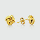 Walton 9ct Yellow Gold Knot Earrings-Auree Jewellery