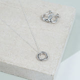 Knightsbridge Sterling Triple Russian Wedding Style Set-Auree Jewellery