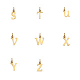 Audley 9ct Yellow Gold Alphabet Pendant (no chain)