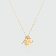 Audley Gold Vermeil Alphabet Pendant-Auree Jewellery