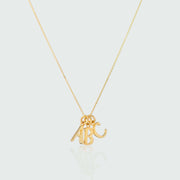 Audley Gold Vermeil Alphabet Pendant-Auree Jewellery