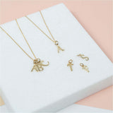 Audley Gold Vermeil Alphabet Pendant-Auree Jewellery
